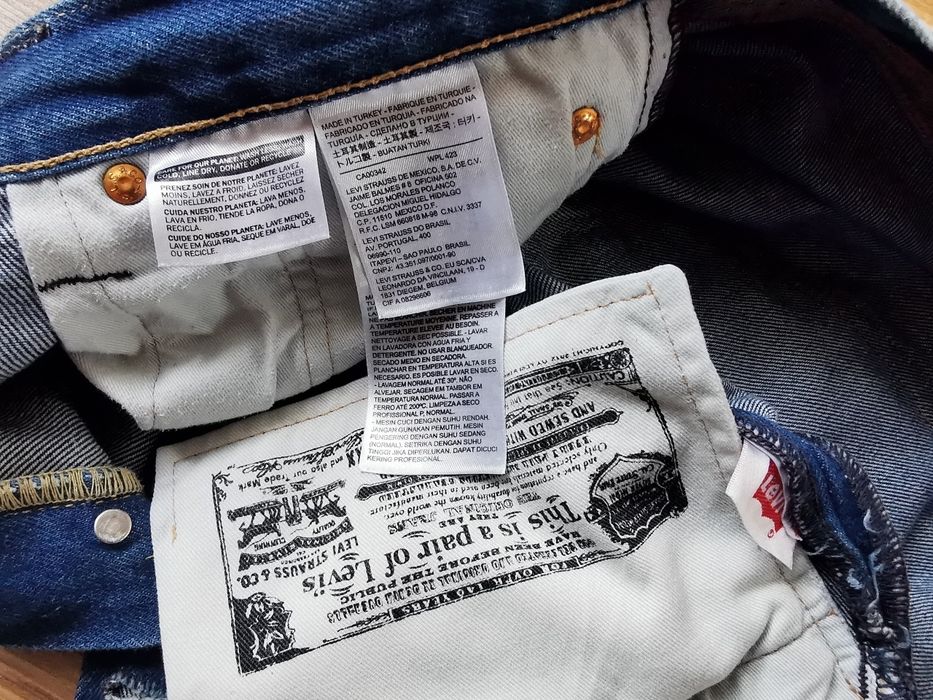 Levi's 501 CT W34 L30 spodnie jeansowe jeansy Levis