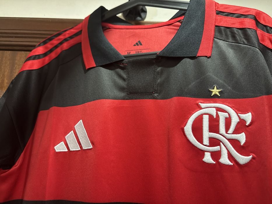 Camisola do flamengo gola polo