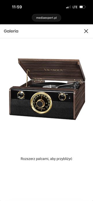 Gramofon VICTROLA VTA-270B Brązowy
