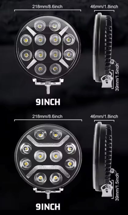 Farol auxiliar 9 polg. 240w