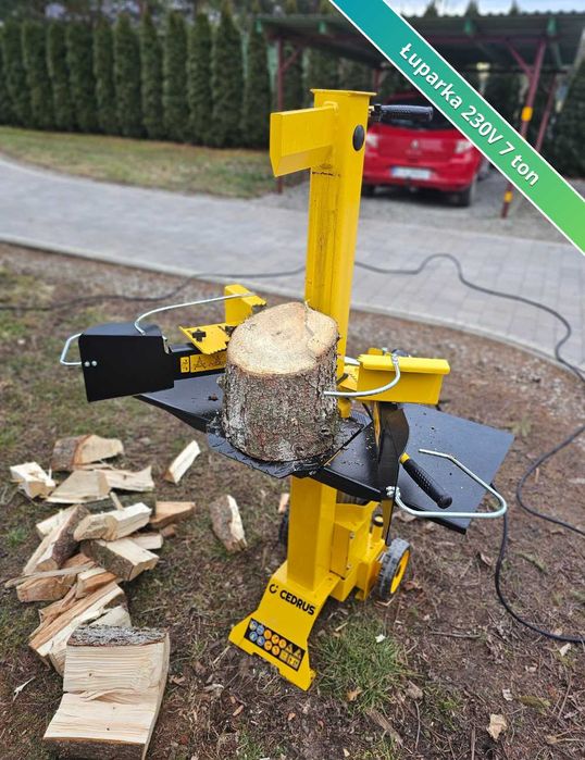 Łuparka do drewna na wynajem | Do wyboru 230V i 400V + kabel