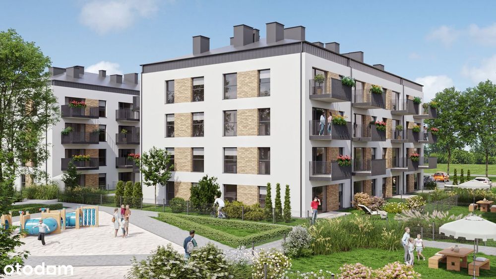 2-pokojowe mieszkanie 51m2 + ogródek Bezpośrednio