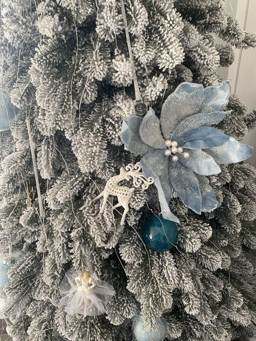 Квіти на ялинку, прикраси на ялинку