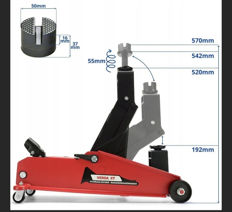 Sprzedam podnośnik samochodowy hydrauliczny 3t