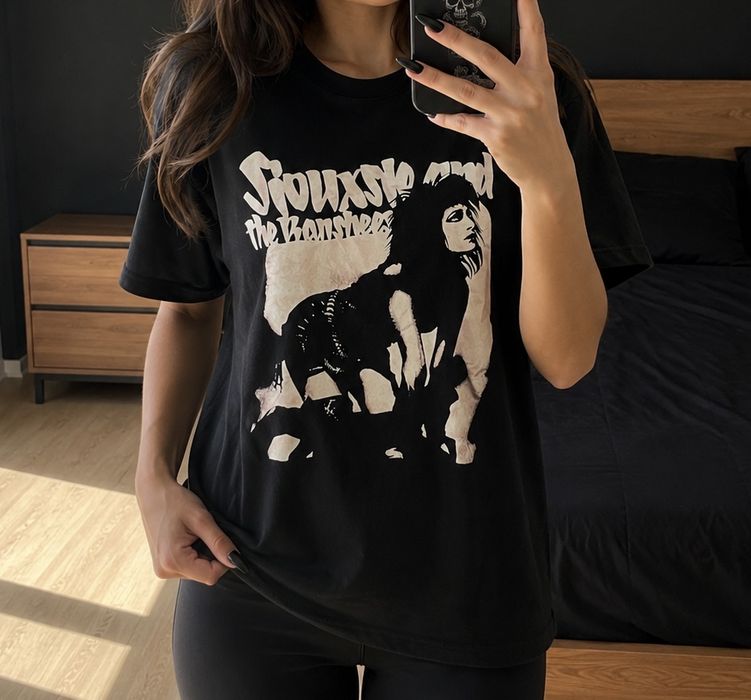 Koszulka Siouxsie and the Banshees L t-shirt czarny goth band tee Siouxsie Sioux 100% bawełna rock metal merch alt alternative