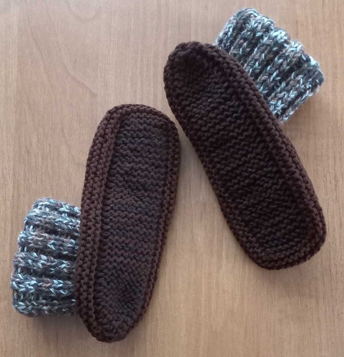 В"язані тапочки-туфельки