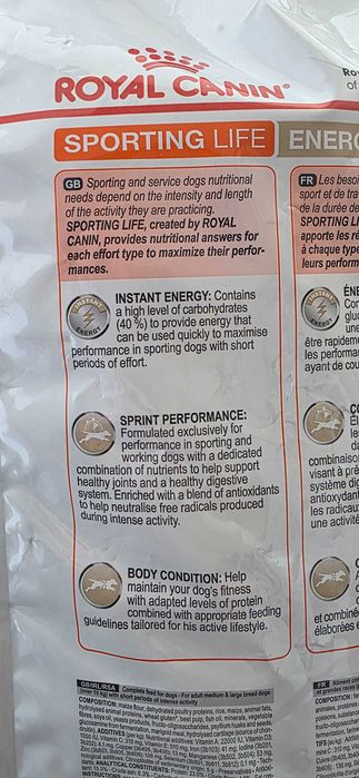 Royal Canin Sporting Life Energy 4100 Large 15kg