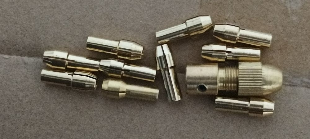 Conjunto de 11 peças mandris/brocas