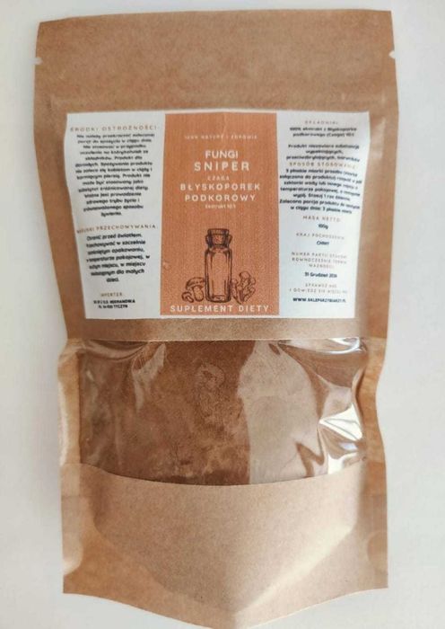 Błyskoporek podkorowy ( chaga ) ekstrakt - 100g