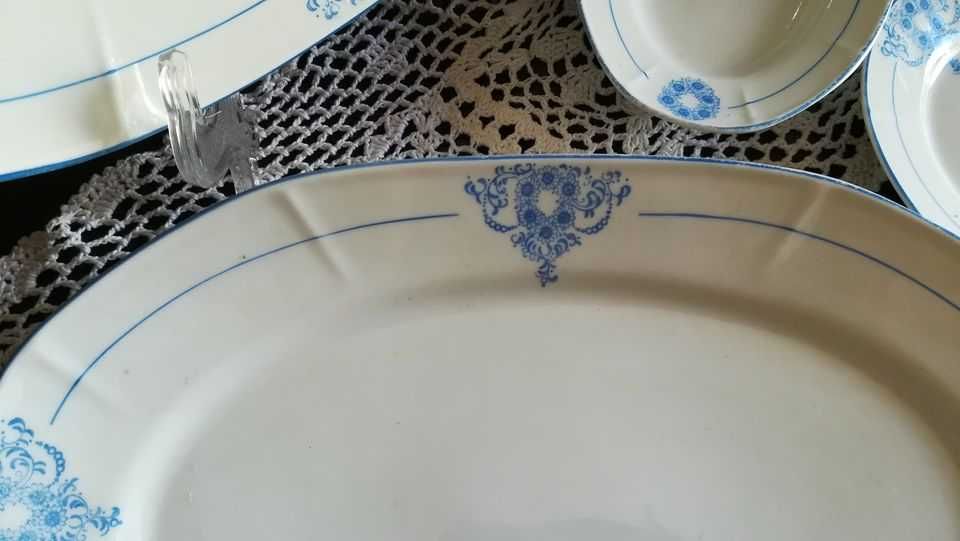 4 Peças - Travessas e prato em Porcelana Electro Cerâmica de V.N.Gaia