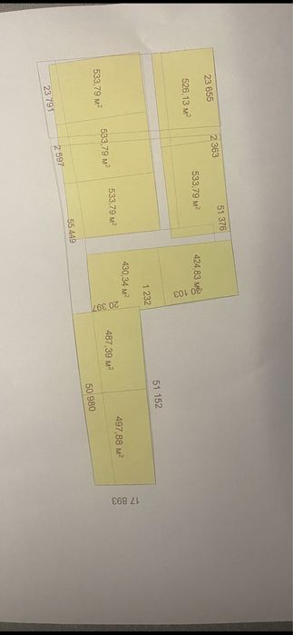 Продається ділянка 53 сот у центральній частині м. Виноградів