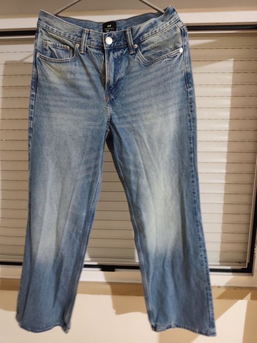 Calças de ganga Straight Relaxed Fit H&M
