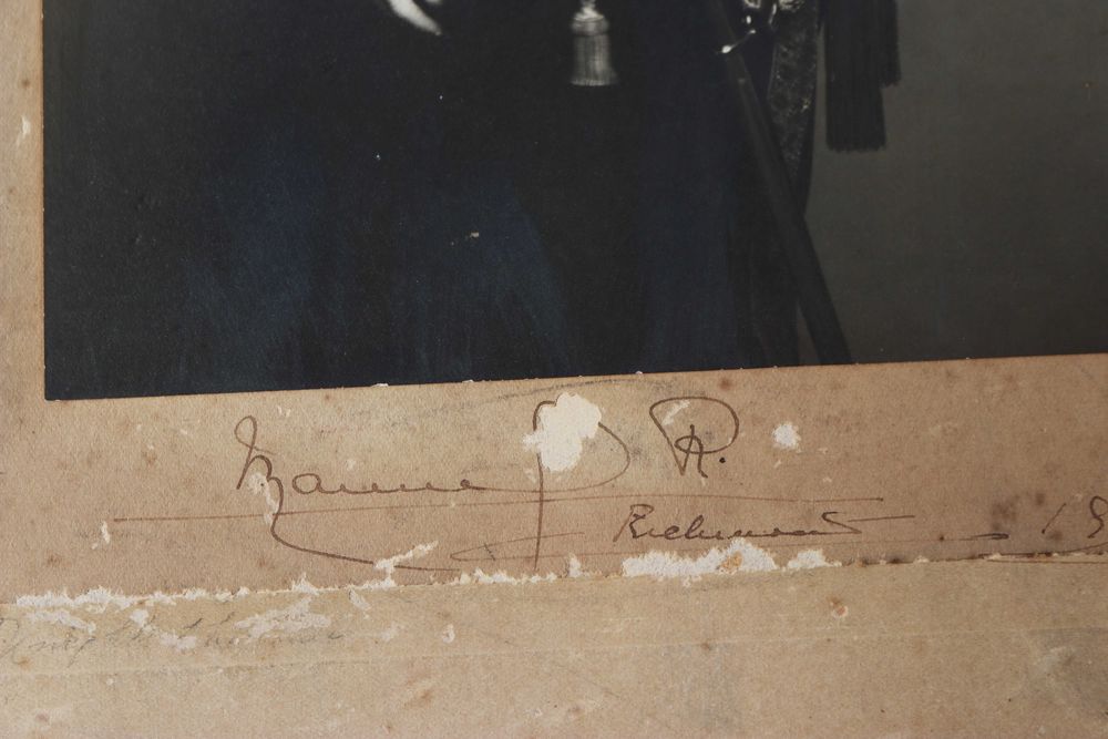 Rei D. Manuel II fotografia e autografo Richmond 1911 grande e rara