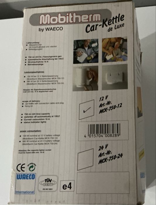 Chaleira electrico 12V da Waeco