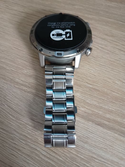 Smartwatch z kompasem i latarką 1000mah+bransoleta