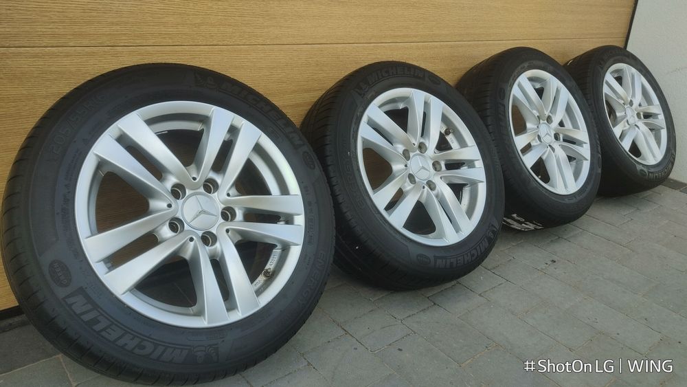 Alufelgi 5x112 z oponami letnimi 205/55r16 Michelin polecam