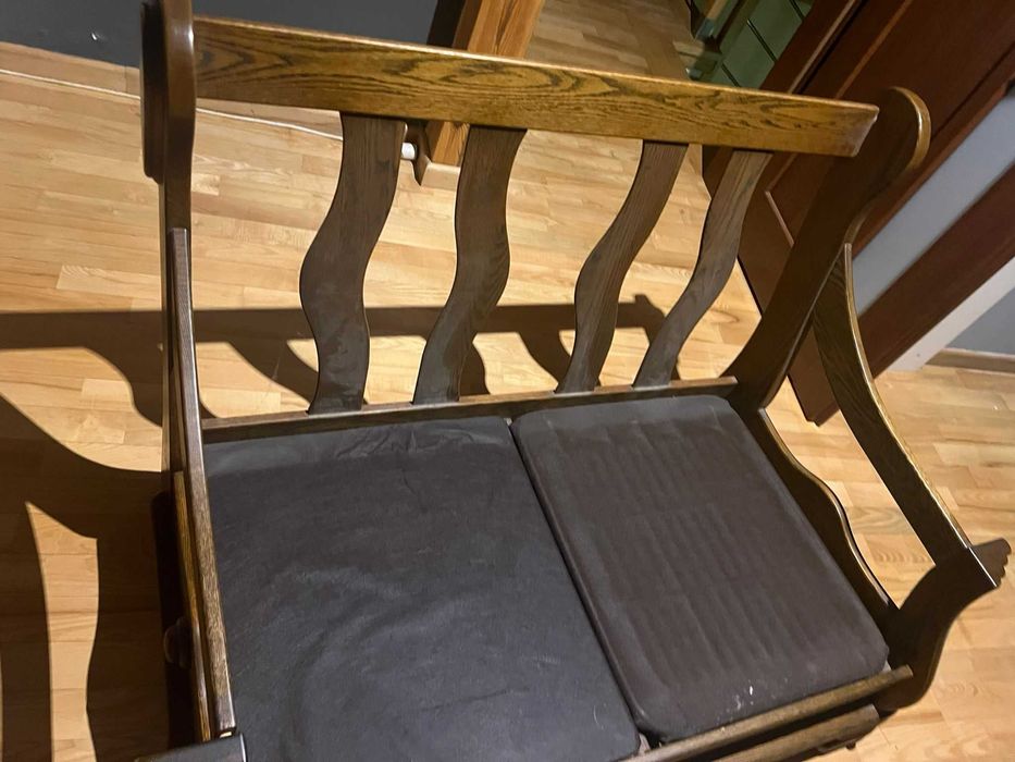 Sofa dębowa  2 szt 170x70 120x70