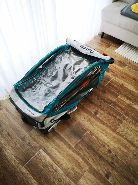 Przyczepka rowerowa Queridoo Sportrex 1  Jak nowa