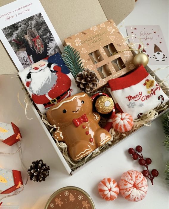 Подарочный бокс,подарунковий бокс,подарок Миколая Новий Рік Новый Год