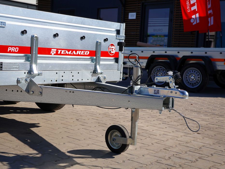 Przyczepka TEMARED PRO 2612/2 przyczepa samochodowa dwuosiowa 2 osiowa DMC 750 kg 264x126cm nowa stal DOSTAWA CAŁY KRAJ | RATY | GOTOWA DO REJESTRACJI