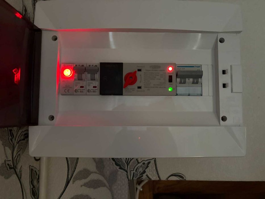 Щит ДБЖ АВР під інвертор EcoFlow то силові дроти до АКБ