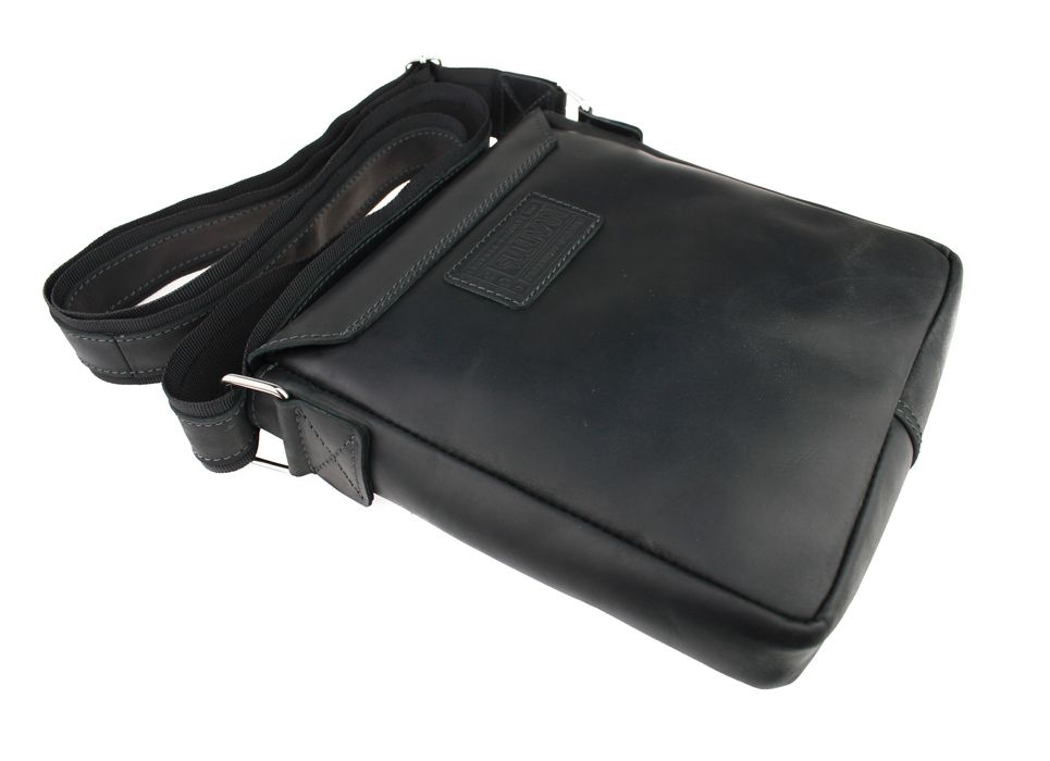 Сумка чоловіча шкіряна на плече SULLIVAN smvp72-1(25) чорна