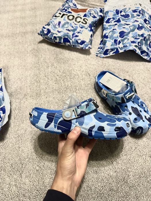 Crocs х Варе тапочки, крокси бейп,тапки,crocs a bathing ape