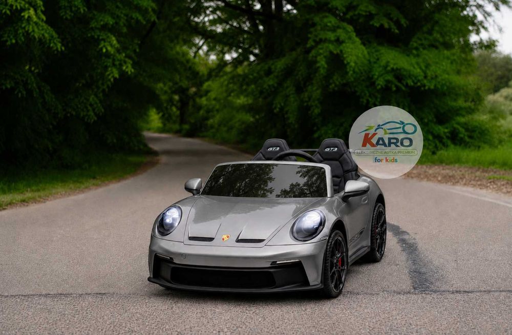 Auto Na Akumulator Porsche GT3 (2x320W Mute Motor) Ekoskóra Pojazd