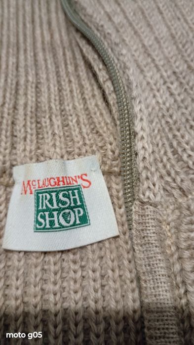 Męski sweter XL 100%welna shurwolle McLaughins Irish Shop