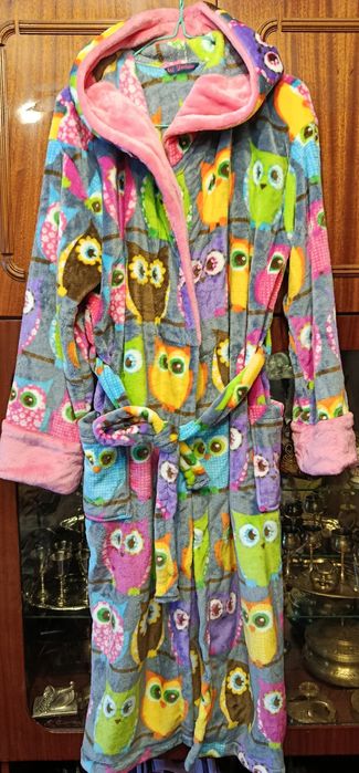 Халат теплый миди