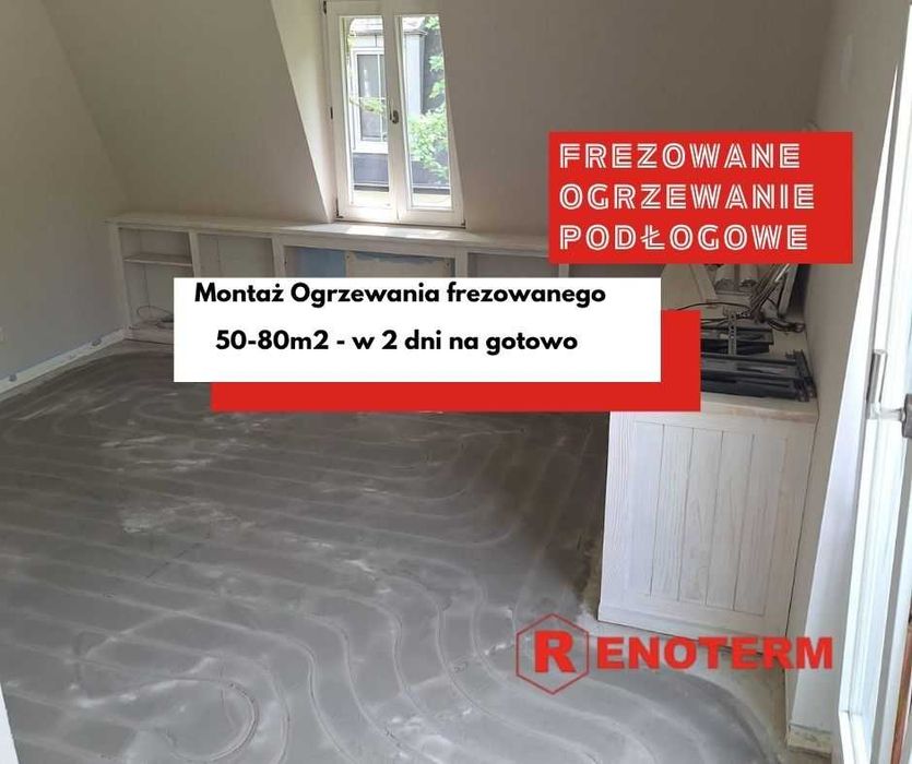 Frezowanie  Pod Ogrzewanie Podłogowe Frezowane  Gliwice
