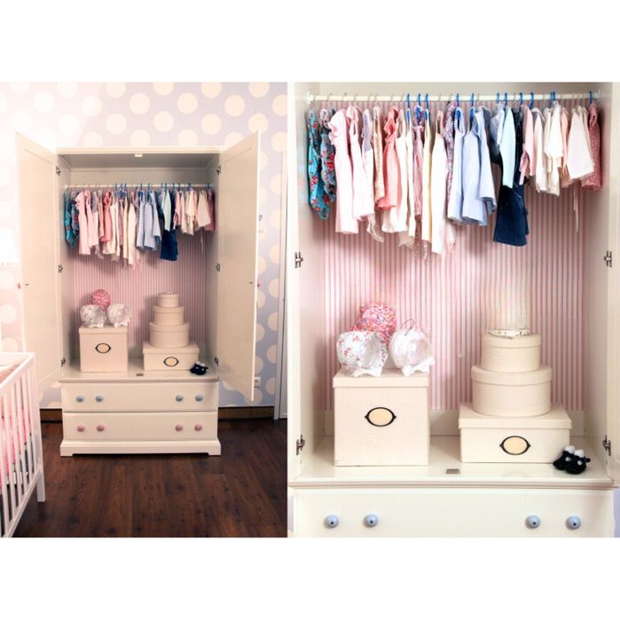 Armário/Roupeiro Ikea da gama HEMNES com puxadores Zara Home