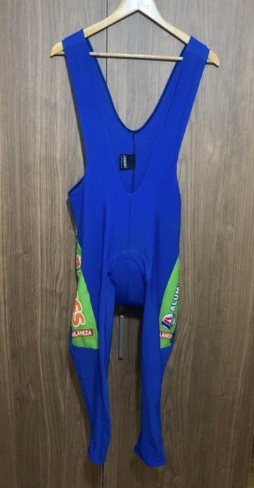 Calcoes piratas e colete da LA Aluminios Maia milaneza da Giordana XL