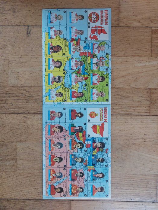 Caderneta de cromos Europa 84 - Completa