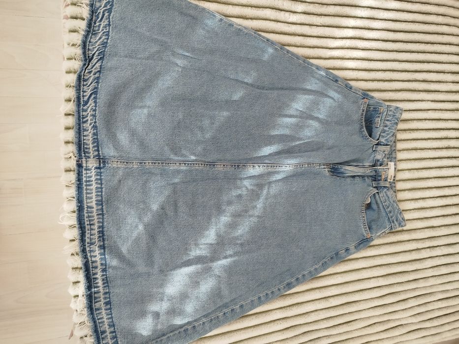 Джинсова спідниця блакитна