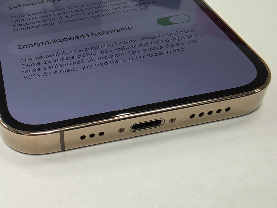 iPhone 13 PRO 512GB Dual SIM (SIM + eSIM)/ Gold/ BAT 78%/ Grade A-/ + ładowarka/ GW 6 MSC