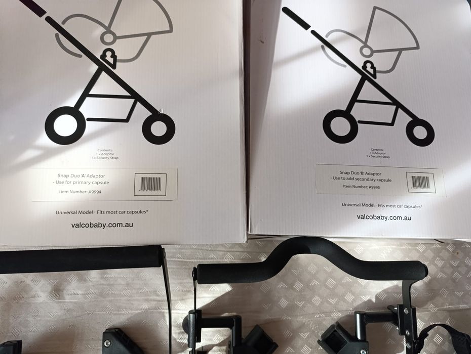 Adaptery do wózka bliźniaczego Valco Baby pod nosidełka