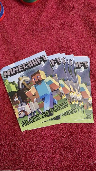 Наліпки на сік Minecraft Льоші 10