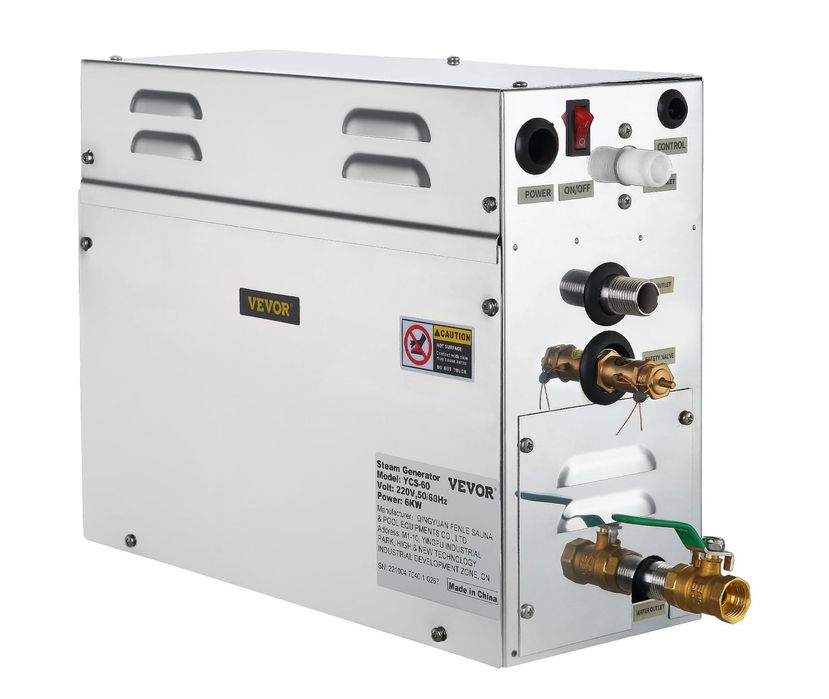 GENERATOR PARY 6KW Prysznic Sauna Łazienka Domowe Spa