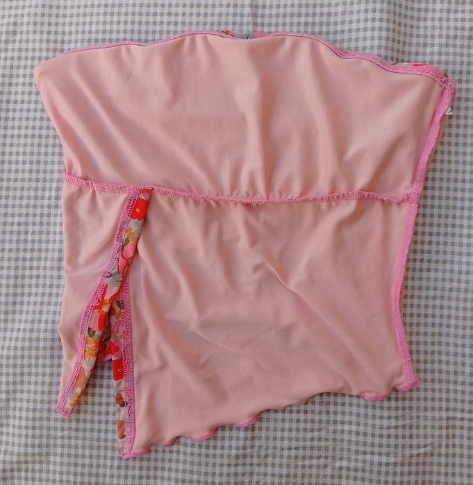 Топ/верх від купальника з сіткою в квіточки