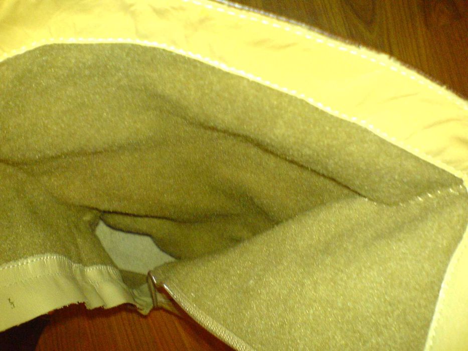 Buty Kozaki Skóra jasny Beż Roz. 39 lekko ocieplone NOWE NIEUŻYWANE