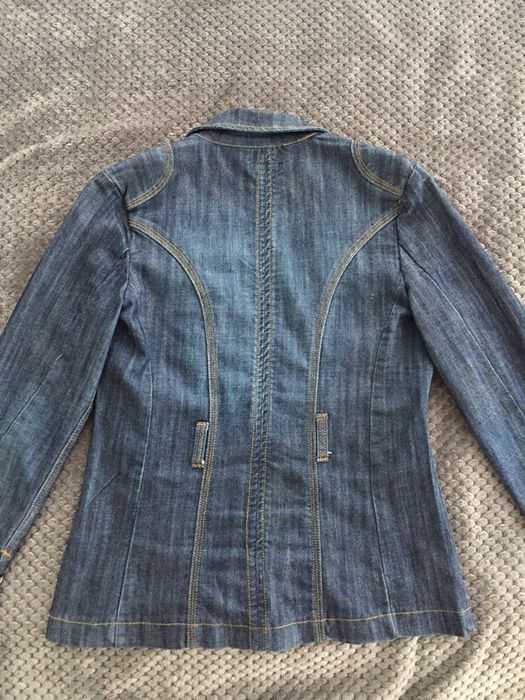 Jeansowa kurtka żakiet M 36/38