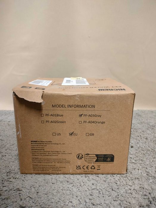 Poidło z fontanną Nicrew plastik 2000 ml dla zwierząt kota psa