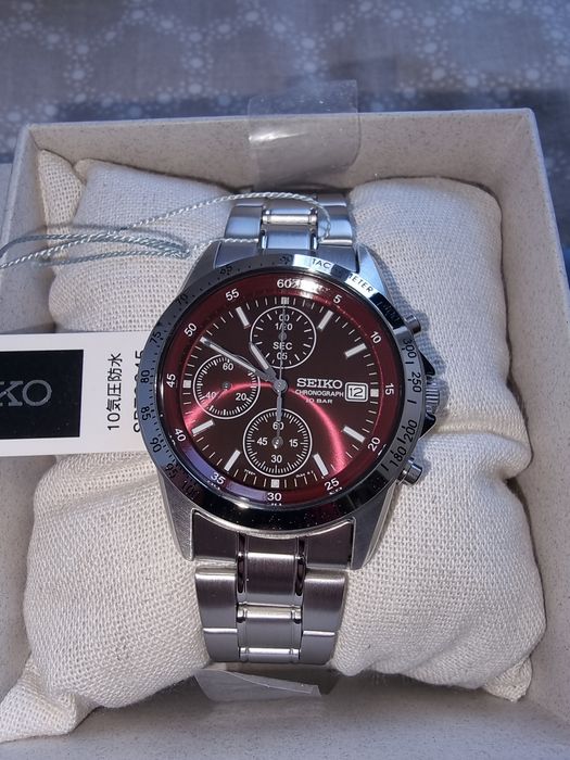 Nowy zegarek Seiko czerwony - Dowód zakupu