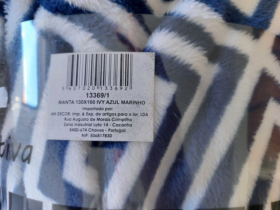 Manta polar azul *nova*