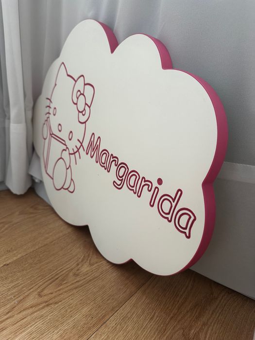 Placa Margarida e a Hello Kitty