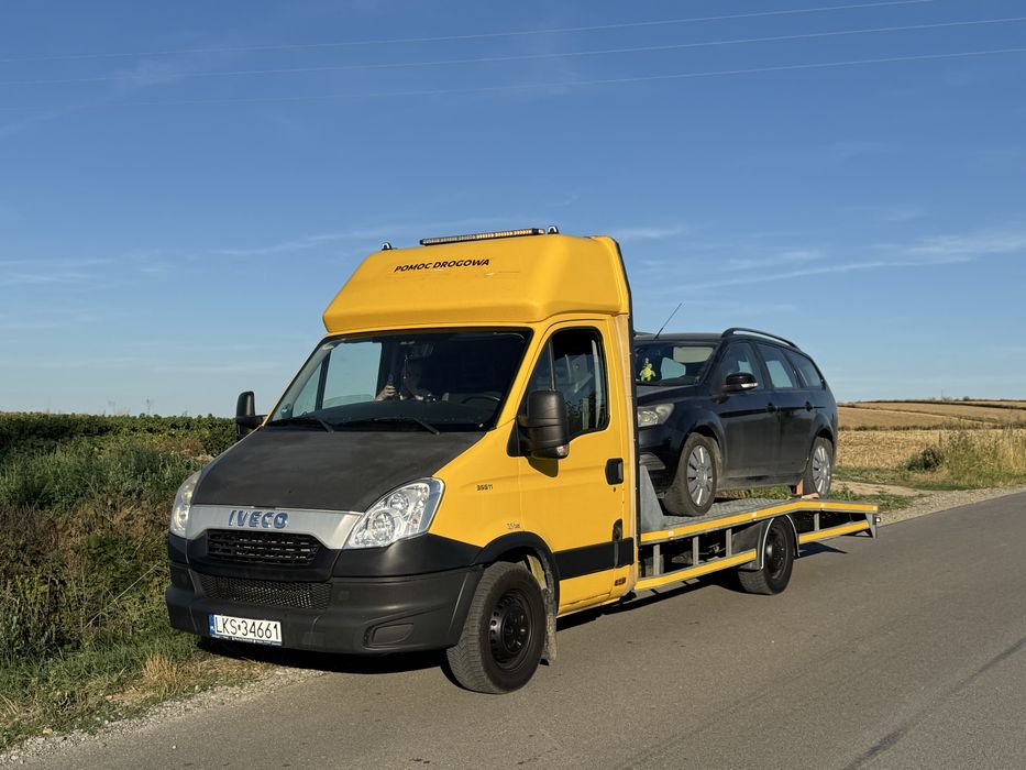 Autolaweta 24h pomoc drogowa transport aut maszyn rolniczych  wynajem