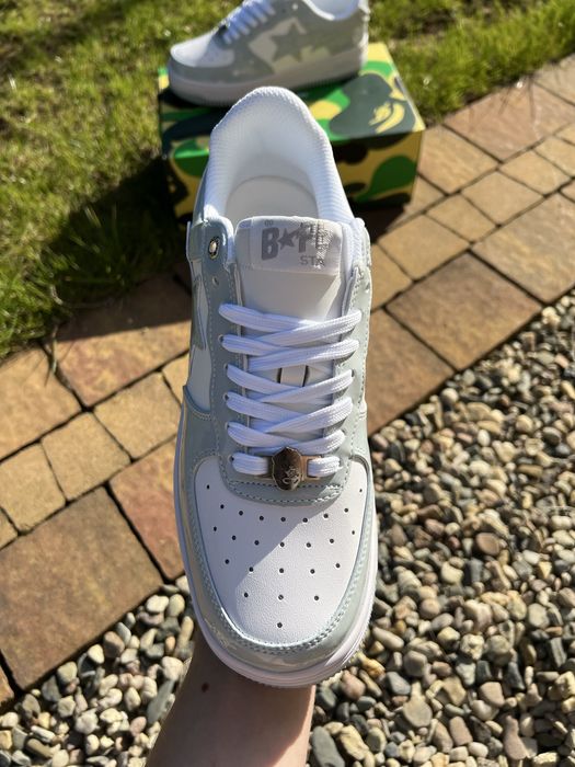 A Bathing Ape Bape Sta Gray White