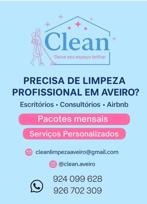 Serviço Profissional de Limpeza  Região de Aveiro