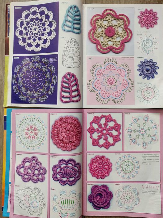 Модный журнал. Школа  вязания крючком 7/94, 3/97 г. Ирландия.